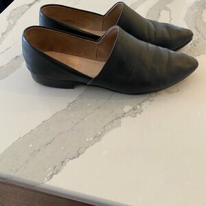 Poppy Barley Glove Fit Black Leather Slip-On Loafers